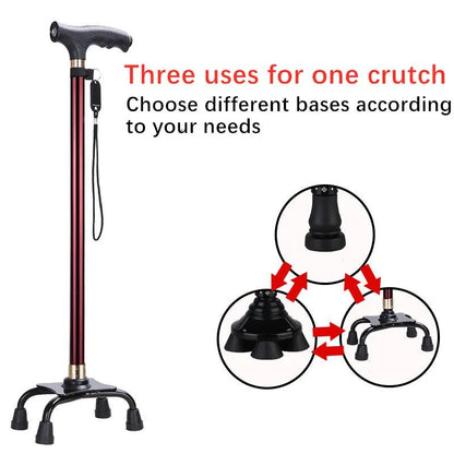 Premium Retractable Adjustable Walking Cane with LED Light for Seniors & Elders