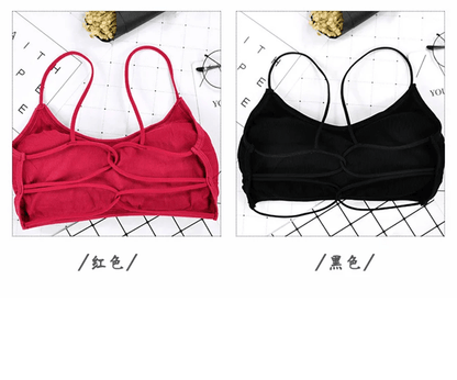 FlexEase Wireless Sports Bra with Removable Pads and Beauty Back Design