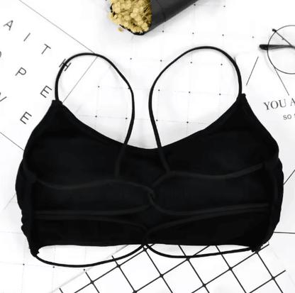 FlexEase Wireless Sports Bra with Removable Pads and Beauty Back Design