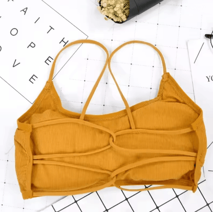 FlexEase Wireless Sports Bra with Removable Pads and Beauty Back Design