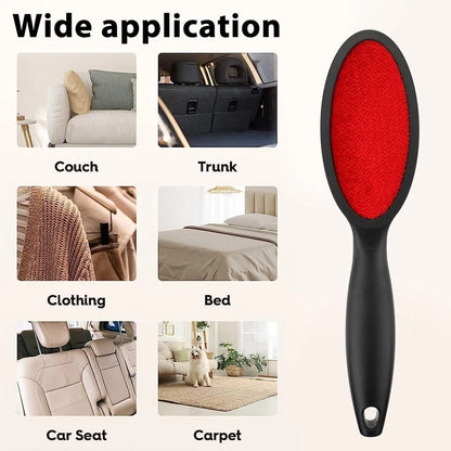 Magic Lint Remover Brush – Double-Sided Fabric Cleaner for Clothes, Pet Hair, Fuzz, and Dust