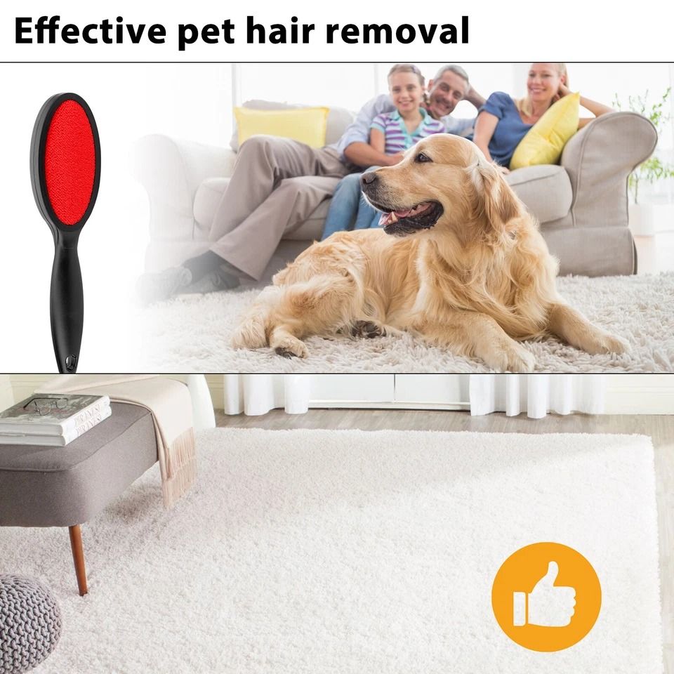 Magic Lint Remover Brush – Double-Sided Fabric Cleaner for Clothes, Pet Hair, Fuzz, and Dust
