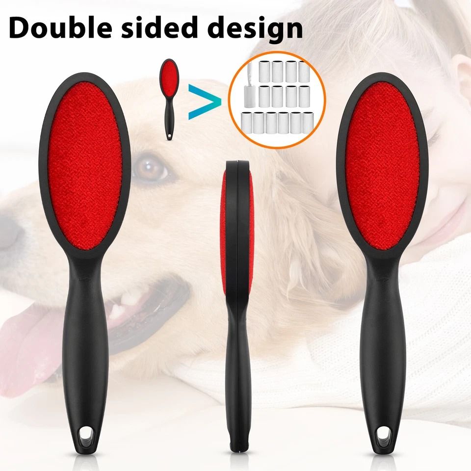 Magic Lint Remover Brush – Double-Sided Fabric Cleaner for Clothes, Pet Hair, Fuzz, and Dust