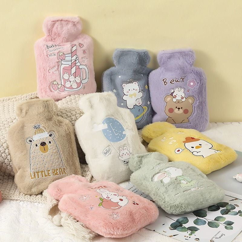 Thickened Explosion-Proof Water Filled Hot Water Bag, Women's Warm Hands, Warm Stomach, Warm Feet