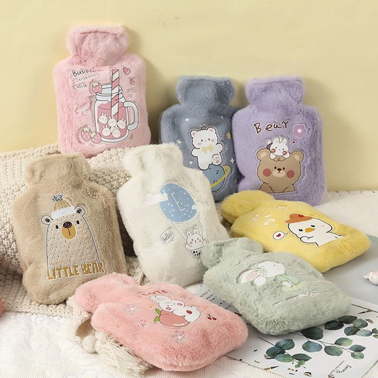 Thickened Explosion-Proof Water Filled Hot Water Bag, Women's Warm Hands, Warm Stomach, Warm Feet