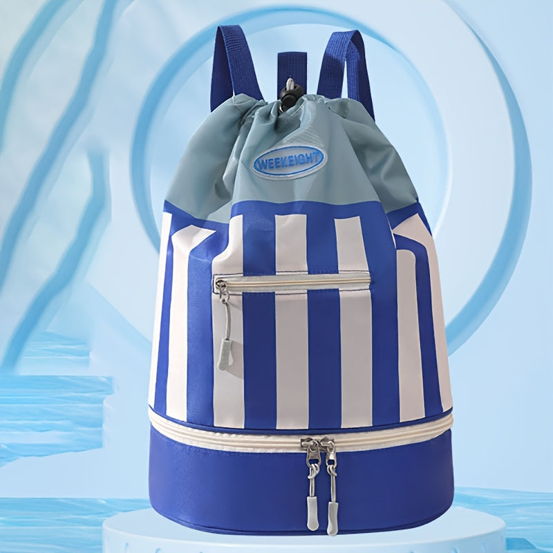 Portable Beach Backpack for Kids, Children's Swimming Bag, Outdoor Toiletries Storage