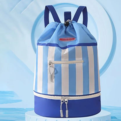 Portable Beach Backpack for Kids, Children's Swimming Bag, Outdoor Toiletries Storage