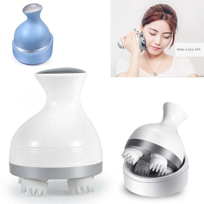 Cordless Electric Scalp Massager with 4 Kneading Nodes Rechargeable Head Scratcher for Stress Relief Hair Growth