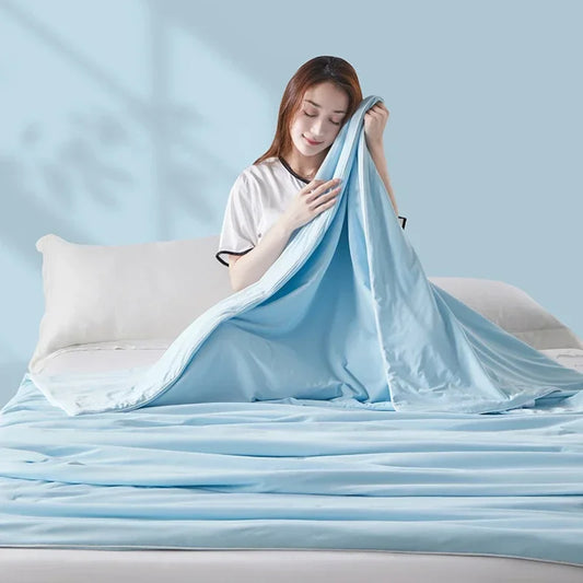 Antibacterial Air Conditioning, Cooling Thin Blankets, Single and Double Machine Washable