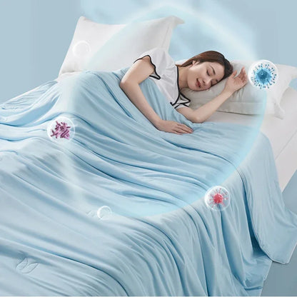 Antibacterial Air Conditioning, Cooling Thin Blankets, Single and Double Machine Washable