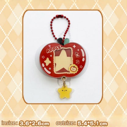 Acrylic Slide Photo Frame Pendant, Photo Storage Frame Card Holder, Bag Decoration Keychain Pendant