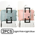 light blue and pink