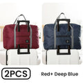 deep blue and red