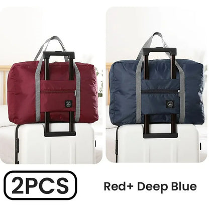 Foldable Travel Duffel Bag for Airlines Carry-on | Weekender Overnight Tote for Men & Women | Gym & Travel