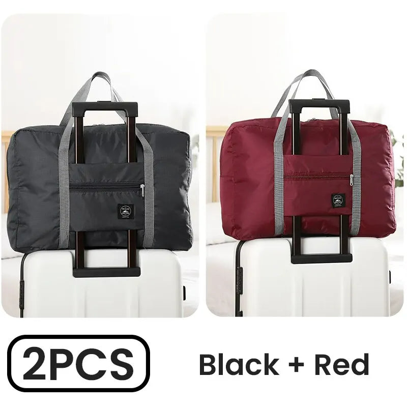 Foldable Travel Duffel Bag for Airlines Carry-on | Weekender Overnight Tote for Men & Women | Gym & Travel