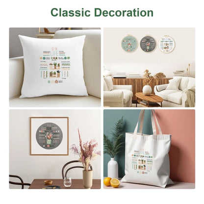 Complete Embroidery Starter Kit for Beginners | DIY Cross Stitch Craft Set with Floral Patterns