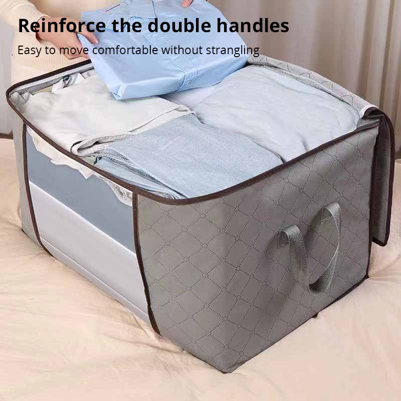 Non-Woven Cotton Quilt Storage Bag – Large Capacity, Moisture & Dust Proof, Portable Luggage Organizer