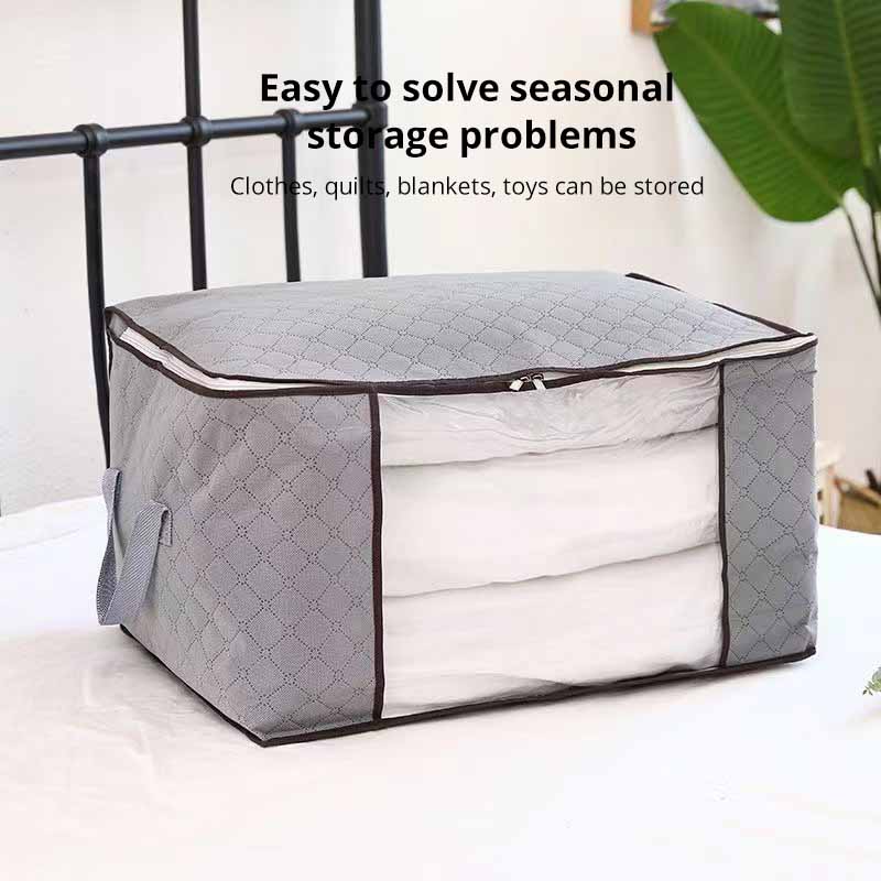 Non-Woven Cotton Quilt Storage Bag – Large Capacity, Moisture & Dust Proof, Portable Luggage Organizer