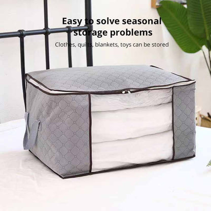 Non-Woven Cotton Quilt Storage Bag – Large Capacity, Moisture & Dust Proof, Portable Luggage Organizer