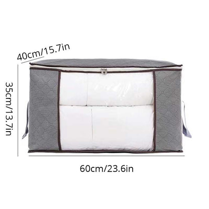 Non-Woven Cotton Quilt Storage Bag – Large Capacity, Moisture & Dust Proof, Portable Luggage Organizer