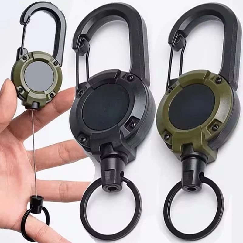 Heavy-Duty Retractable Carabiner Pull Reel