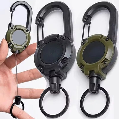 Heavy-Duty Retractable Carabiner Pull Reel