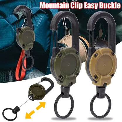 Heavy-Duty Retractable Carabiner Pull Reel