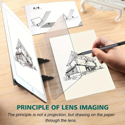 Portable Optical Tracing Board, Optical Clear Drawing Projector for Easy Tracing and Painting