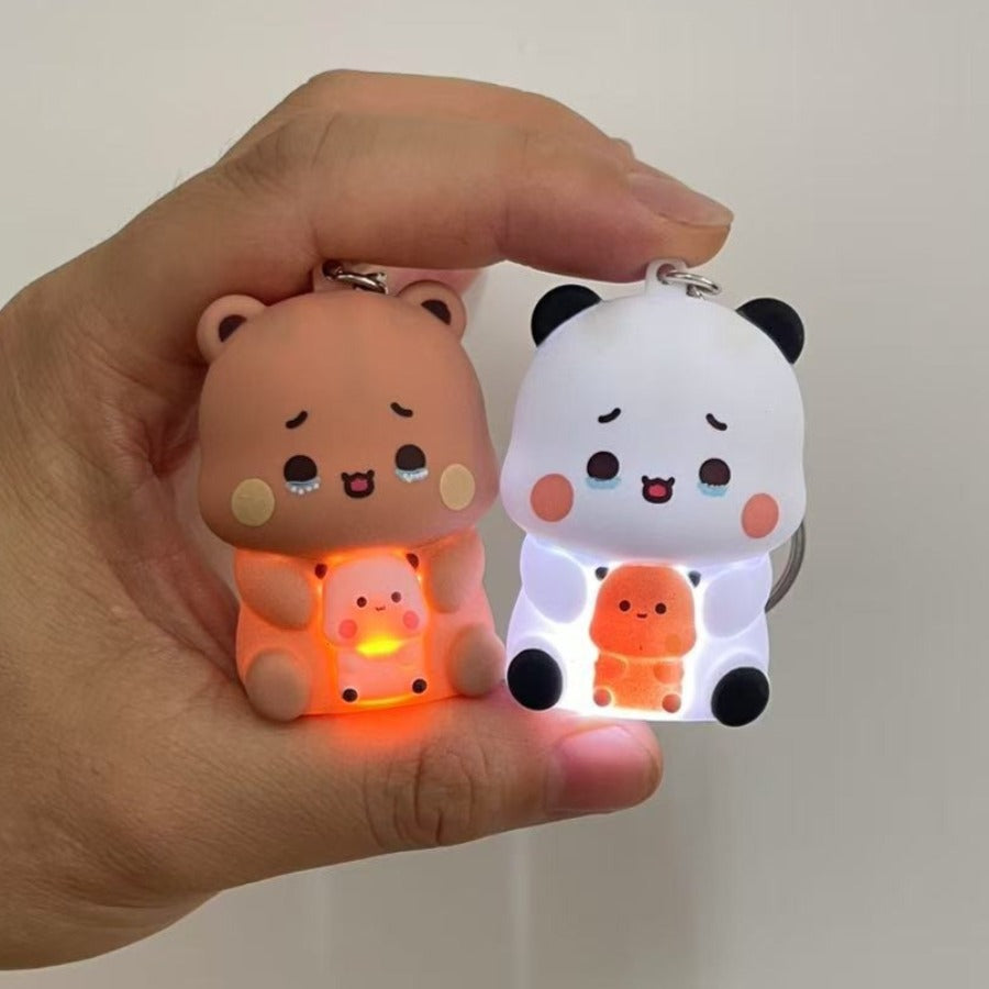 Bubu Dudu Say "I Love You" Voice Keychain Panda Bear Phone Ornament