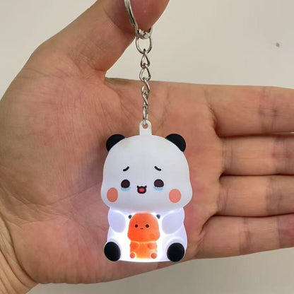Bubu Dudu Say "I Love You" Voice Keychain Panda Bear Phone Ornament