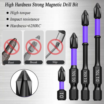 Magnetic Phillips Screwdriver Bits Set for Power Tools