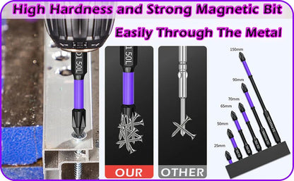 Magnetic Phillips Screwdriver Bits Set for Power Tools