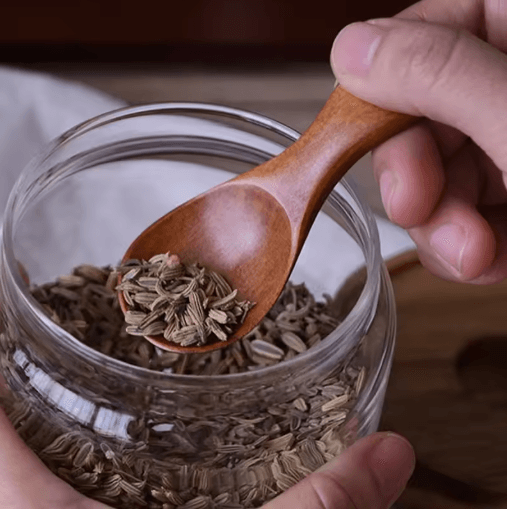 Mini Wooden Spice & Coffee Spoons Set (4-Piece Short Handle)