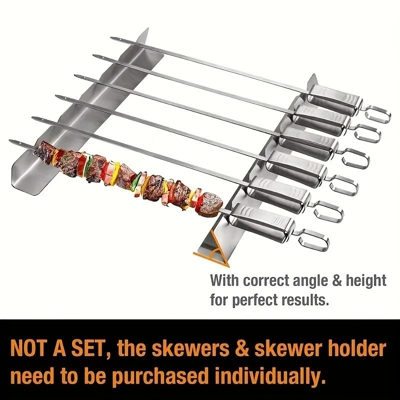 Elevated Stainless Steel Kebab Rack (2 PCS Set)