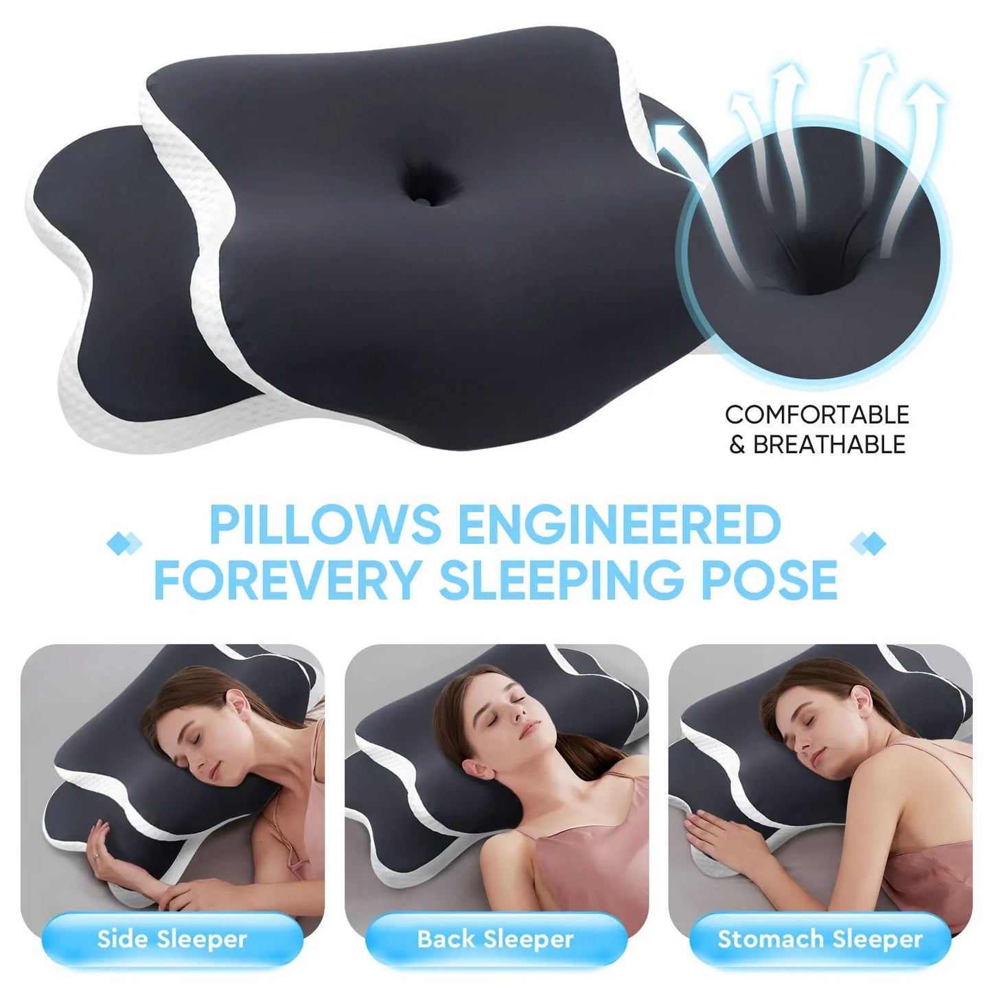 High-Fidelity Orthopedic Memory Foam Cervical Pillow