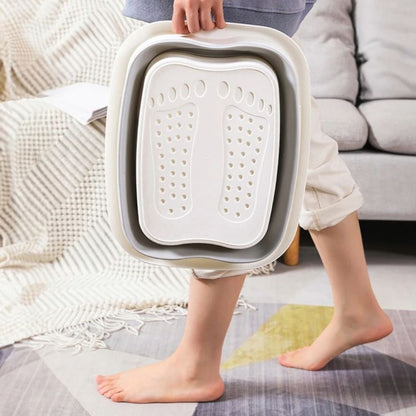 Foldable Foot Bath Bucket Portable Foot Spa Soaking Tub for Home Relaxation