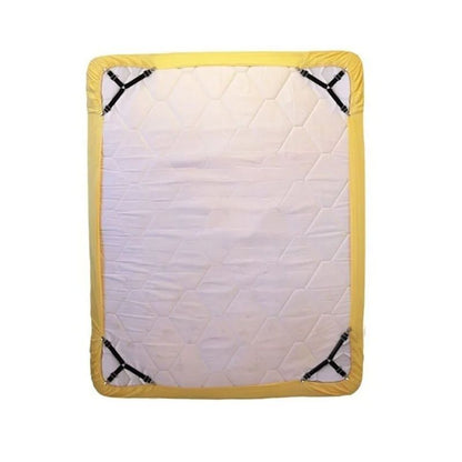 Adjustable Bed Sheet Fasteners Straps with Clips | Elastic Mattress Sheet Holder Grippers for Wrinkle-Free Bedding
