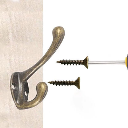 Heavy Duty Wall Mounted Coat Hooks 10/20-Piece Set Bronze Vintage Rack