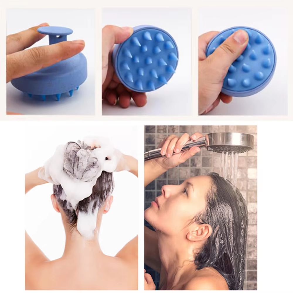 Silicone Shampoo Scalp Massage Brush for Hair & Body