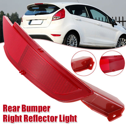 Car Rear Bumper Right Reflector Light Cover, Right Rear Bumper Tail Fog Light, Compatible with Ford Fiesta