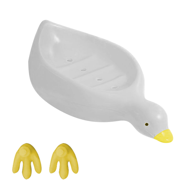 Cute Duck Shaped Self-Draining Soap Dish – Ideal for Bathrooms & Kitchens