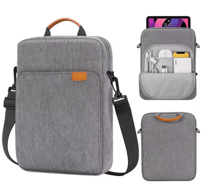 Tablet Shoulder Sleeve Bag for iPad and Galaxy Tab with Handle and Strap