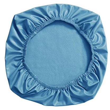 PU Leather Elastic Chair Seat Cover Slipcover | Waterproof Seat Protector for Office, Dining, Hotel Chairs 38-52cm