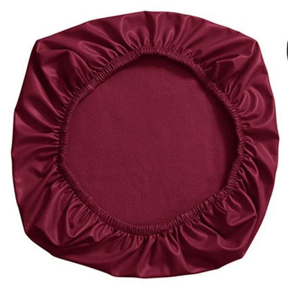 PU Leather Elastic Chair Seat Cover Slipcover | Waterproof Seat Protector for Office, Dining, Hotel Chairs 38-52cm