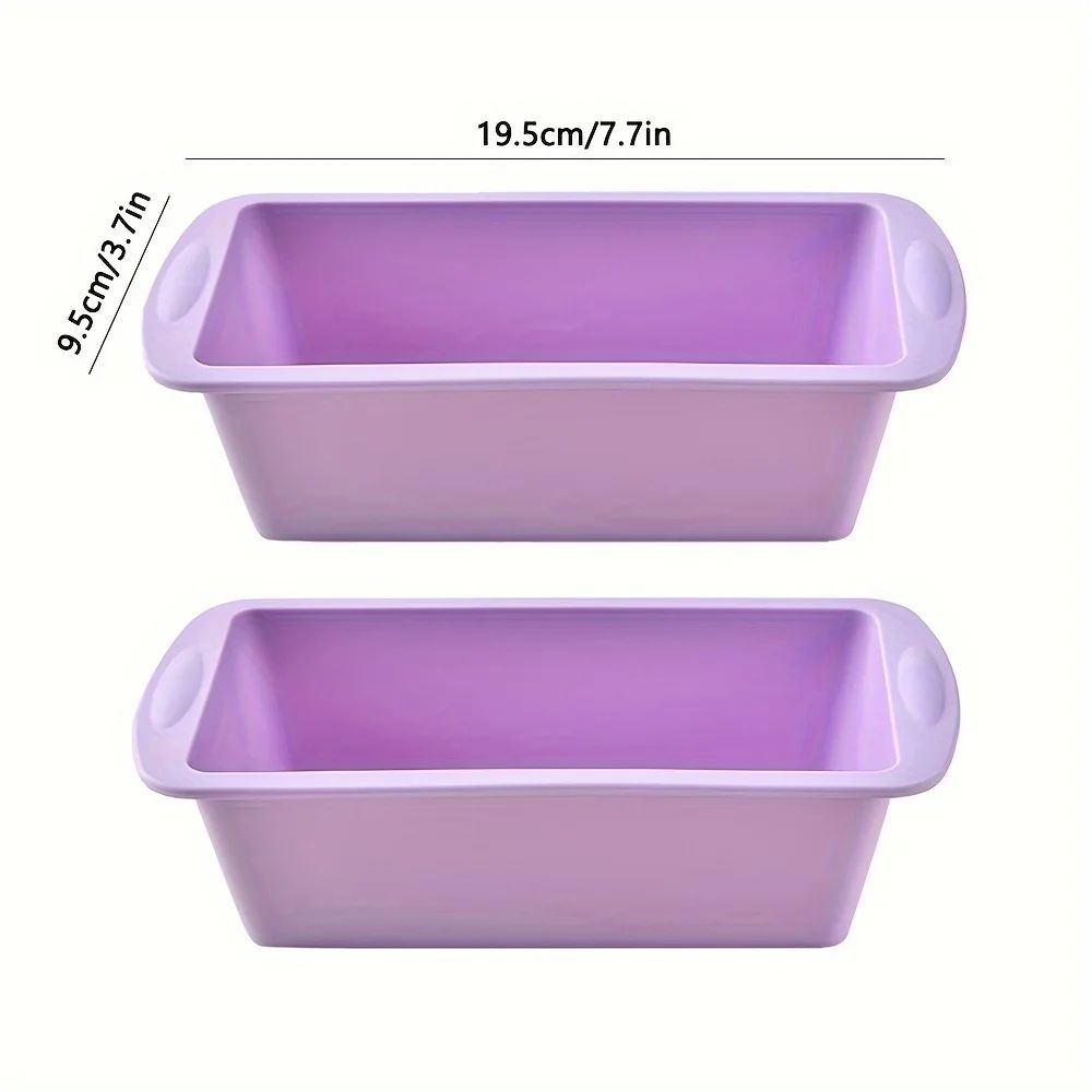 Non-Stick Silicone Loaf Pan Rectangle Bread & Cake Mold | BPA-Free Flexible Baking Tray for Brownies, Toast & Desserts