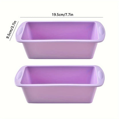 Non-Stick Silicone Loaf Pan Rectangle Bread & Cake Mold | BPA-Free Flexible Baking Tray for Brownies, Toast & Desserts