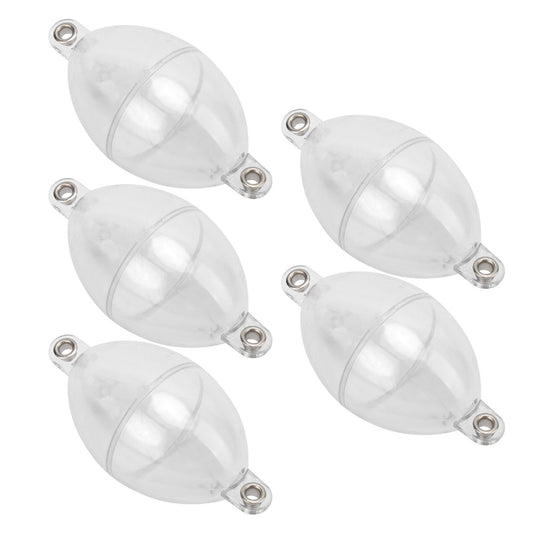 White Durable Oval Fishing Bubble Floats, Plastic Bubble Float Ball for Sea Fishing