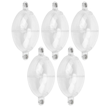 White Durable Oval Fishing Bubble Floats, Plastic Bubble Float Ball for Sea Fishing