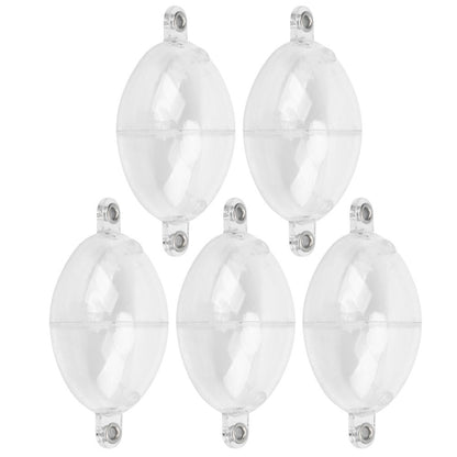 White Durable Oval Fishing Bubble Floats, Plastic Bubble Float Ball for Sea Fishing