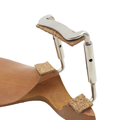 ar Shape Wooden Violin Chin Rest Bracket with Screws, Durable Chinrest for Musicians